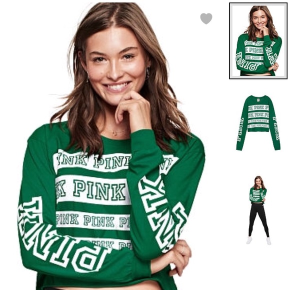 PINK Victoria's Secret Tops - NWT Pink VS Crop Tee